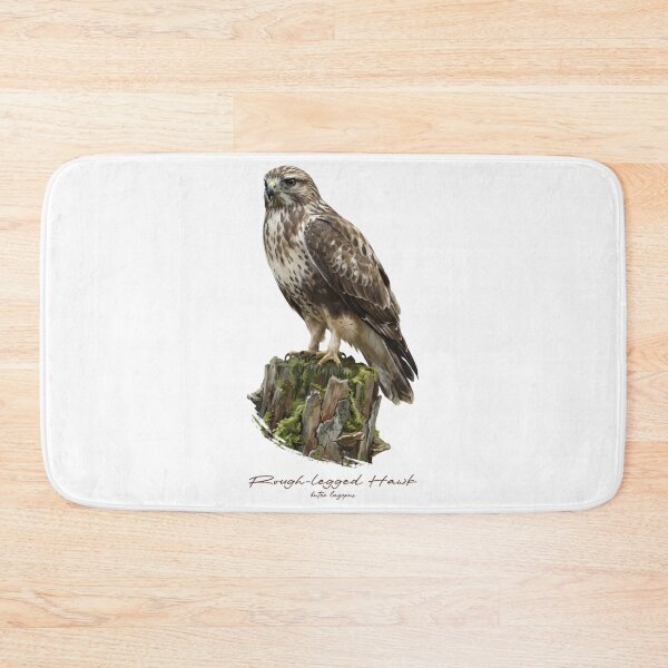 Item preview, Rough-legged Hawk on Mossy Stump designed and sold by Takeda-art.