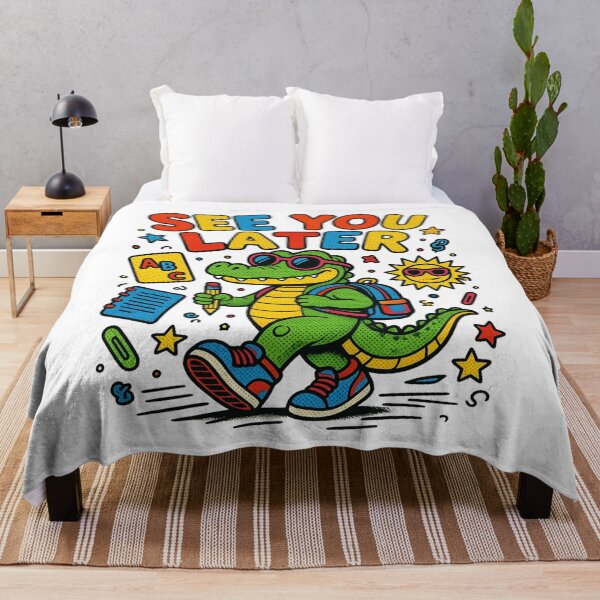 Item preview, Last Day of School See You Later Kids Teacher Alligator Tee, Funny Teacher Summer Break Gift Graphic designed and sold by AsturShop.