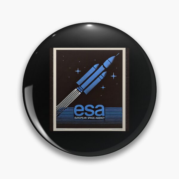 Item preview, European Space Agency Inspired Retro Space Exploration Emblem Design designed and sold by TEEJAMBOREE.