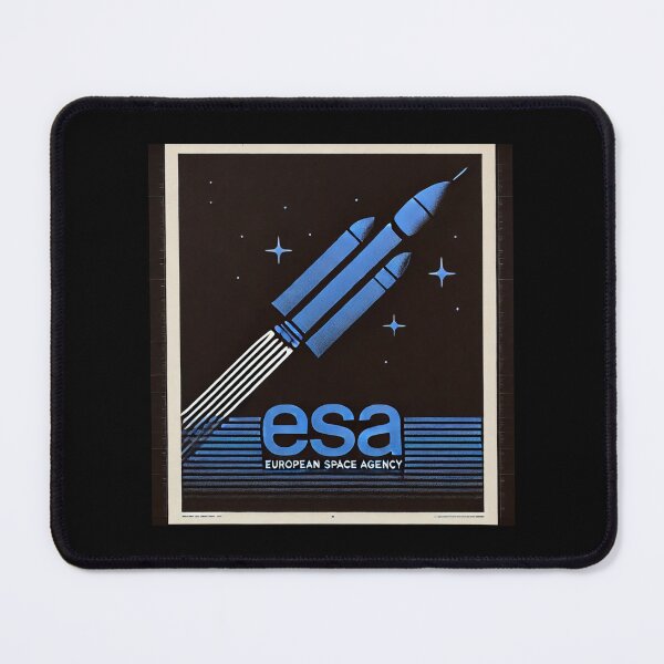 Item preview, European Space Agency Inspired Retro Space Exploration Emblem Design designed and sold by TEEJAMBOREE.