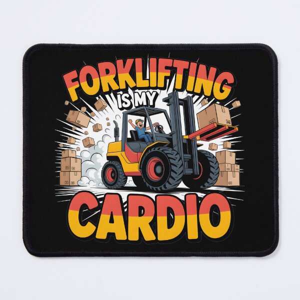 Item preview, Forklift Meme Forklifting Is My Cardio Funny Forklift Driver designed and sold by Fitswear.