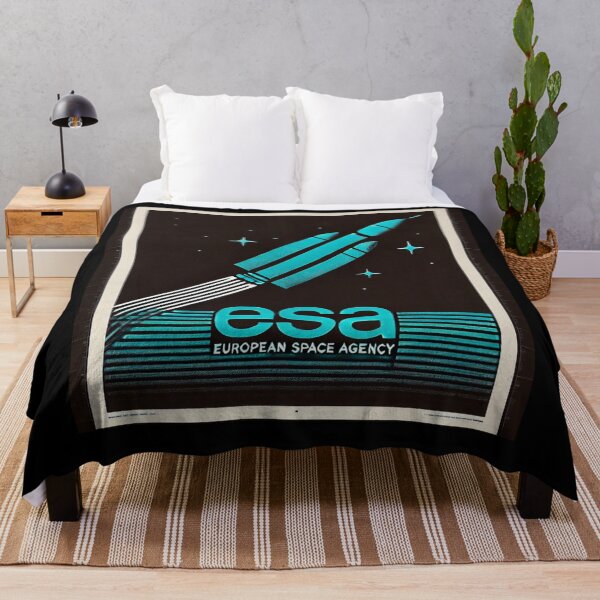 Item preview, European Space Agency Inspired Retro Space Exploration Emblem Design designed and sold by TEEJAMBOREE.