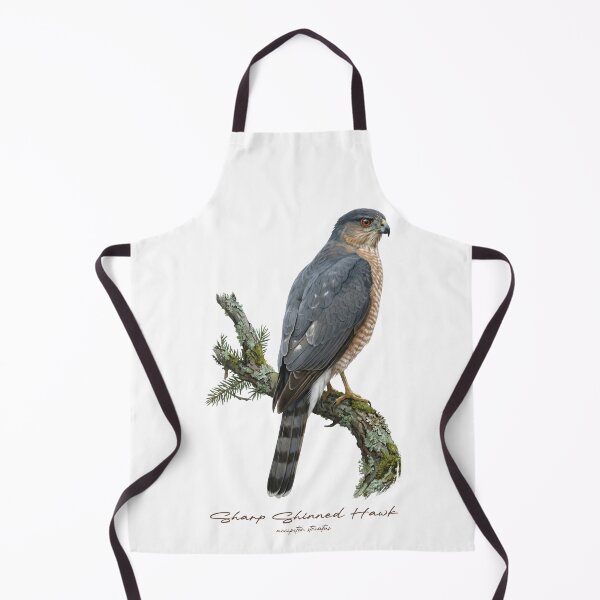 Item preview, Sharp Shinned Hawk on Rustic Mossy Branch designed and sold by Takeda-art.