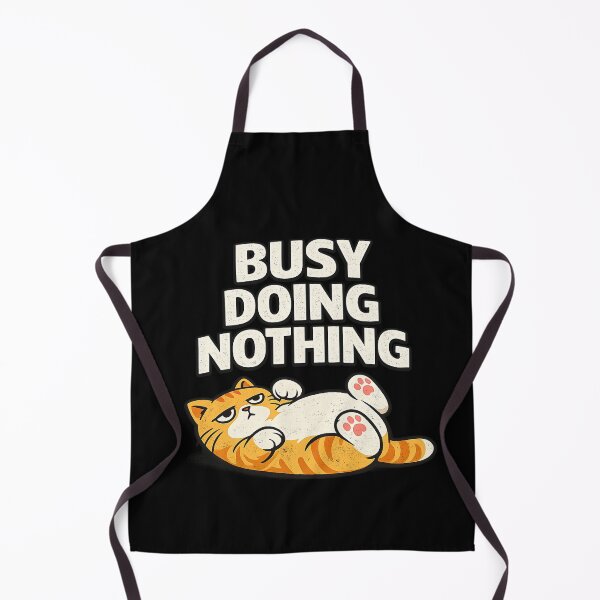 Item preview, Busy Doing Nothing Funny Lazy Cat | Fat Cat Belly Up Meme designed and sold by UBdesign.