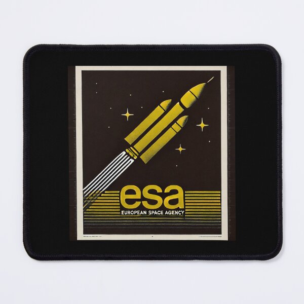 Item preview, European Space Agency Inspired Retro Space Exploration Emblem Design designed and sold by TEEJAMBOREE.