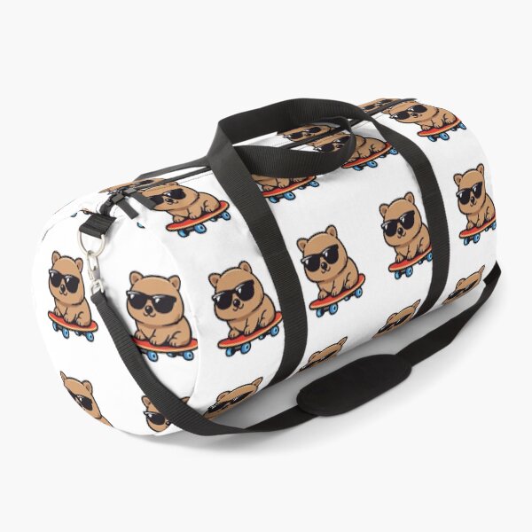 Item preview, Cool Wombat on Skateboard Cartoon Illustration designed and sold by Owcomm.