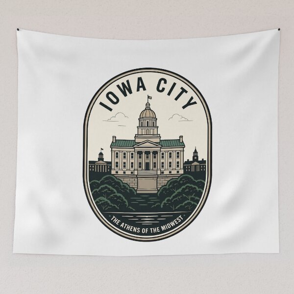 Item preview, Vintage Iowa City Old Capitol Building Badge designed and sold by k3rstman1.