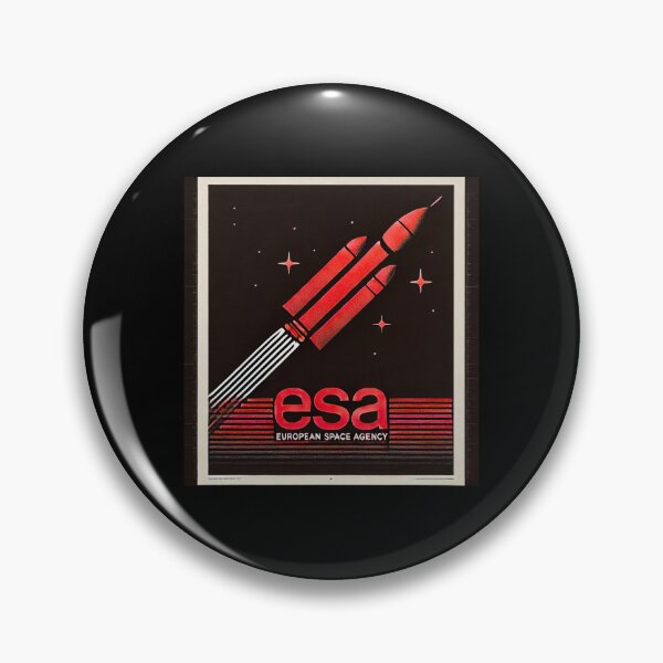 Item preview, European Space Agency Inspired Retro Space Exploration Emblem Design designed and sold by TEEJAMBOREE.