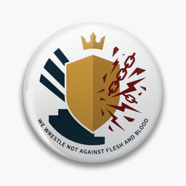 Item preview, Ephesians 6:12 Armor of God shield crown emblem designed and sold by FunFitLife Studio.