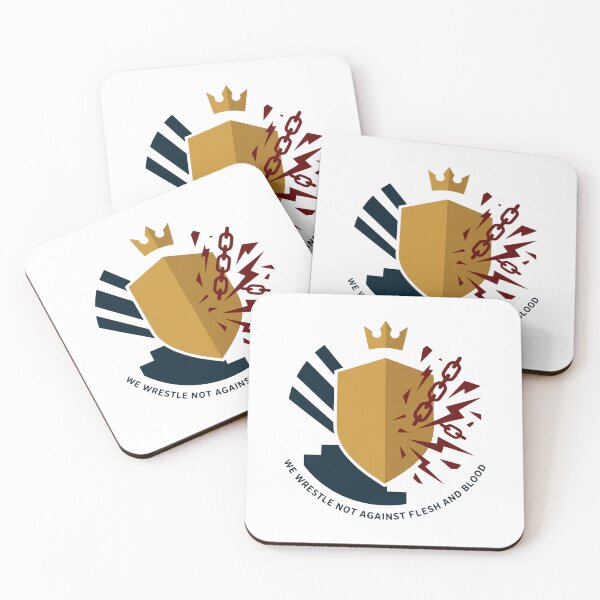 Item preview, Ephesians 6:12 Armor of God shield crown emblem designed and sold by FunFitLife Studio.