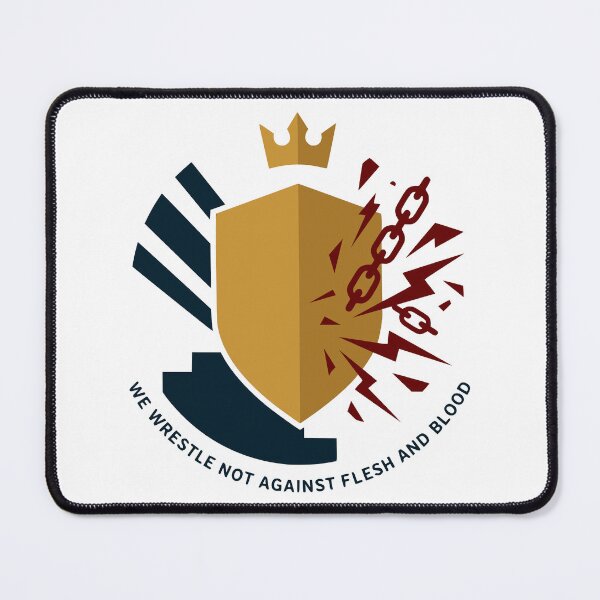 Item preview, Ephesians 6:12 Armor of God shield crown emblem designed and sold by FunFitLife Studio.