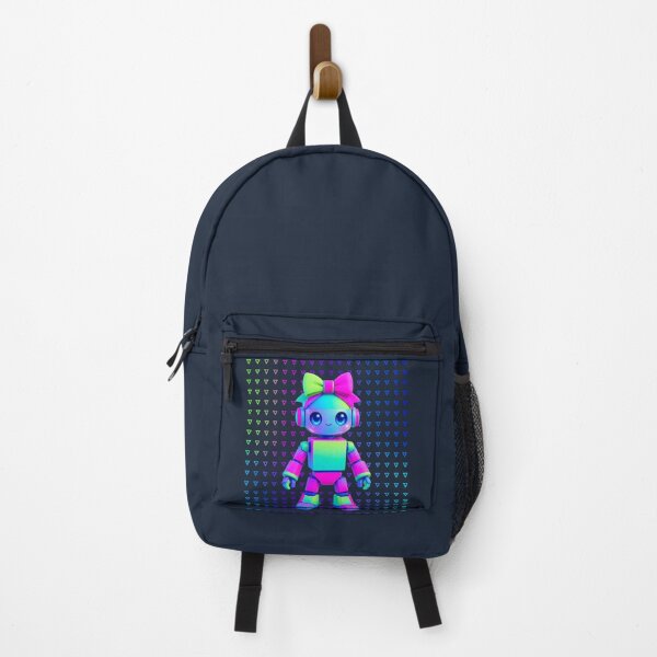 Artikelvorschau, Niedliches Neon-Robotermädchen – Kawaii-Cyberpunk-Bot mit Schleife entworfen und verkauft von Aimetoi.