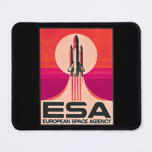Item preview, European Space Agency Inspired Retro Space Exploration Emblem Design designed and sold by TEEJAMBOREE.