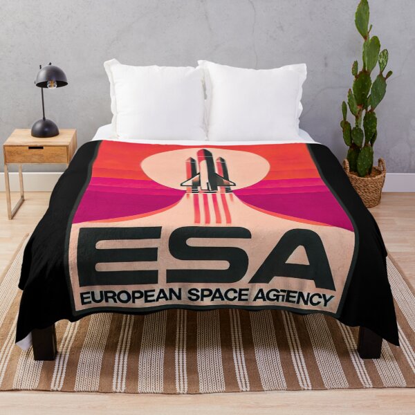 Item preview, European Space Agency Inspired Retro Space Exploration Emblem Design designed and sold by TEEJAMBOREE.
