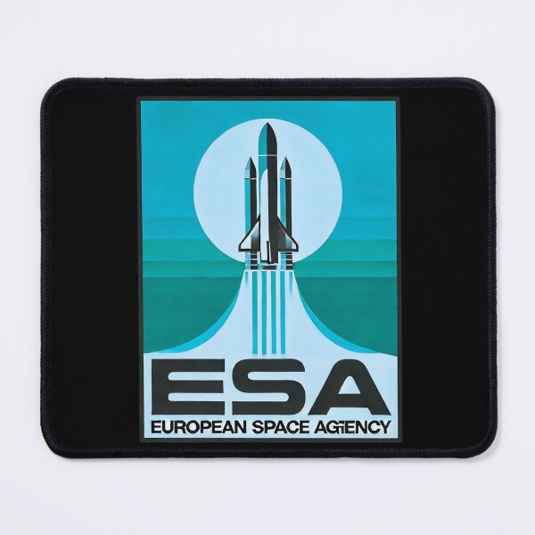 Item preview, European Space Agency Inspired Retro Space Exploration Emblem Design designed and sold by TEEJAMBOREE.