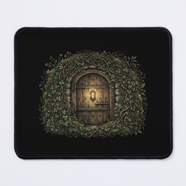 Item preview, Secret Garden Locked Wooden Door Ivy Art designed and sold by Fenay Designs.