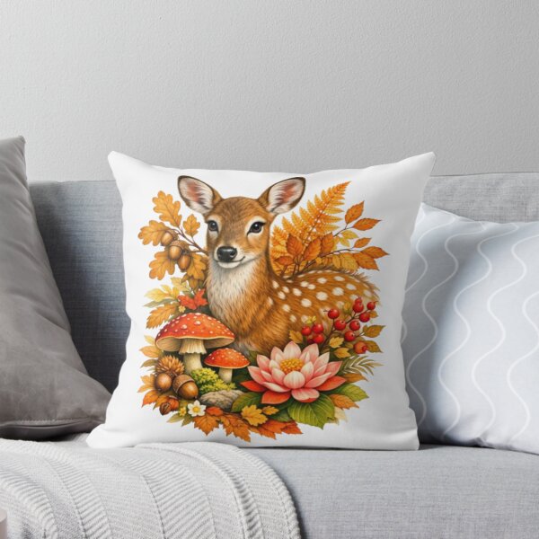 Item preview, Autumn doe and forest flora designed and sold by CHRIST5000.