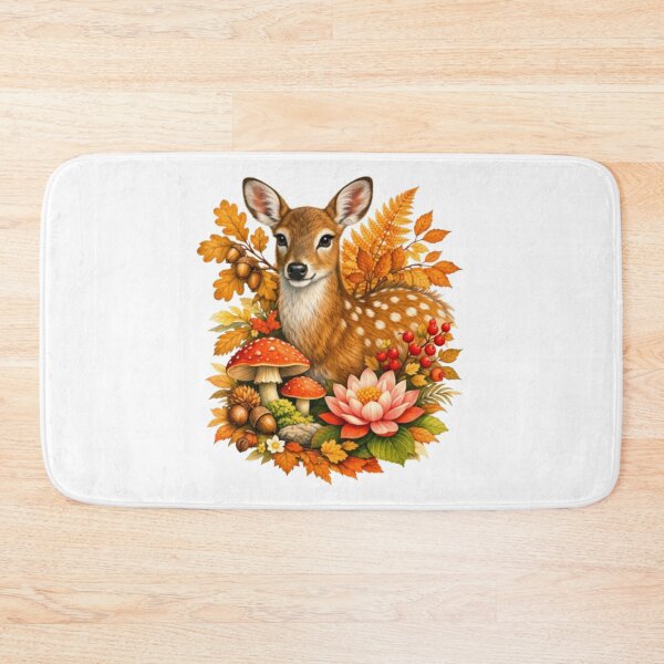 Item preview, Autumn doe and forest flora designed and sold by CHRIST5000.