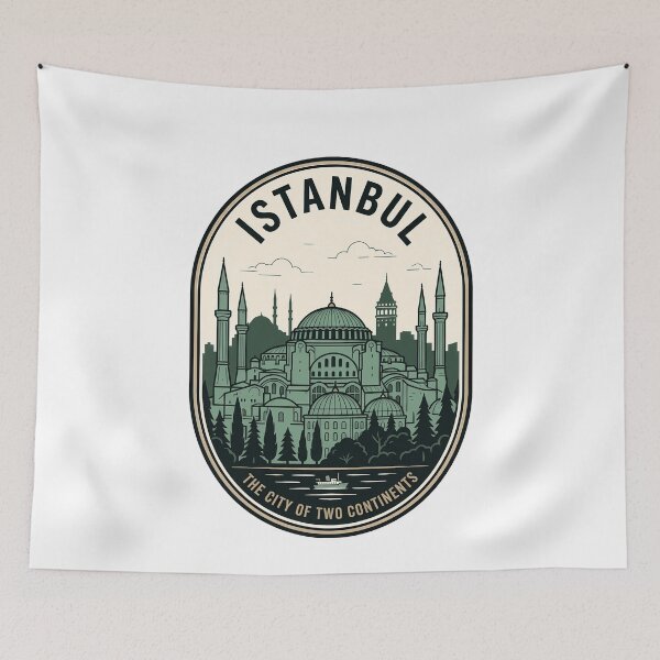 Item preview, Vintage Istanbul City of Two Continents Skyline designed and sold by k3rstman1.