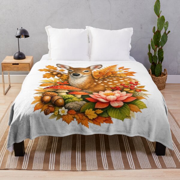 Item preview, Autumn doe and forest flora designed and sold by CHRIST5000.