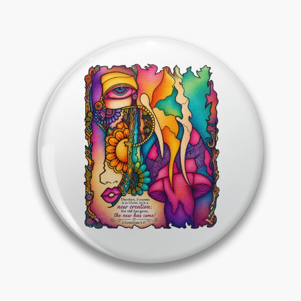 Item preview, New Creation in Christ – Colorful Christian Abstract Butterfly Art Design designed and sold by Ashes to Artistry.