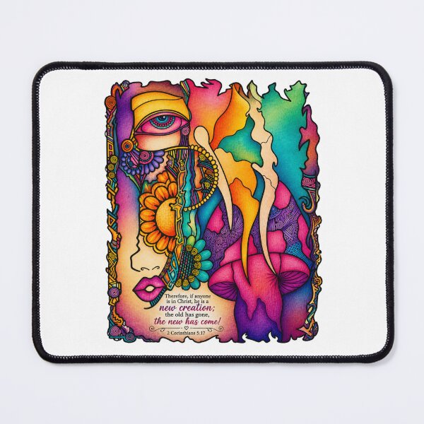 Item preview, New Creation in Christ – Colorful Christian Abstract Butterfly Art Design designed and sold by Ashes to Artistry.