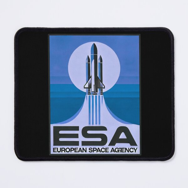 Item preview, European Space Agency Inspired Retro Space Exploration Emblem Design designed and sold by TEEJAMBOREE.