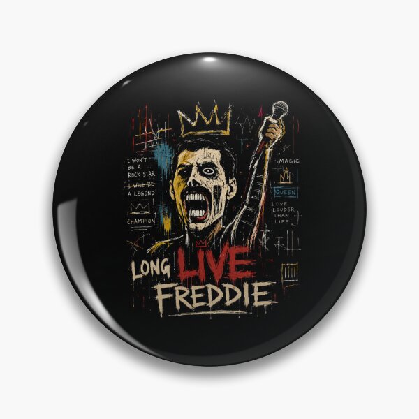 Item preview, Long Live Freddie Graffiti Rock Legend Art designed and sold by Creative_Canvas.