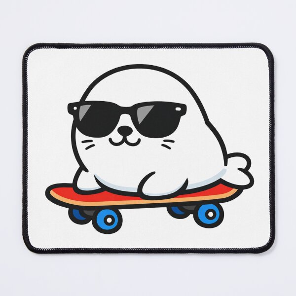 Item preview, Cool Seal Pup on Skateboard Sunglasses Kawaii Cute Animal designed and sold by Owcomm.