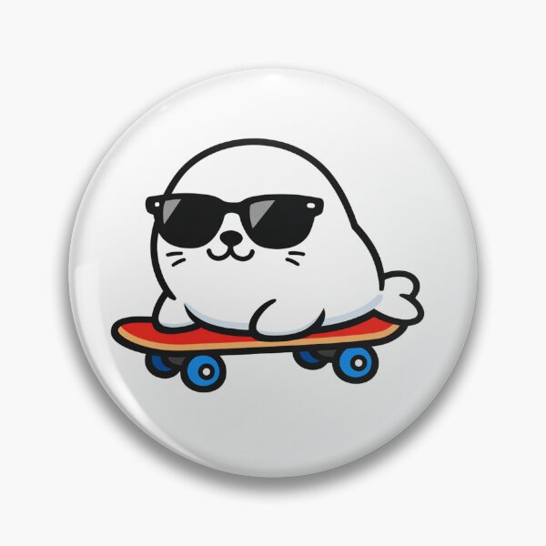 Item preview, Cool Seal Pup on Skateboard Sunglasses Kawaii Cute Animal designed and sold by Owcomm.