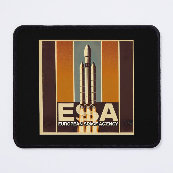 Item preview, European Space Agency Inspired Retro Space Exploration Emblem Design designed and sold by TEEJAMBOREE.