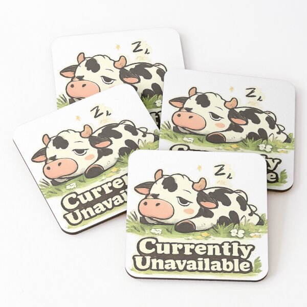 Item preview, Currently Unavailable Funny Cute Sleepy Cow designed and sold by Northline Creative.