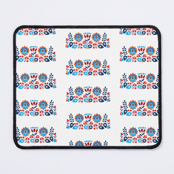 Item preview, Scandinavian-inspired folk art blue and red designed and sold by xiao xuans.