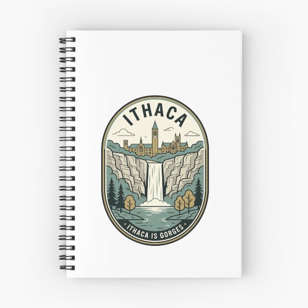Item preview, Vintage Ithaca New York Waterfall Nature Badge designed and sold by k3rstman1.