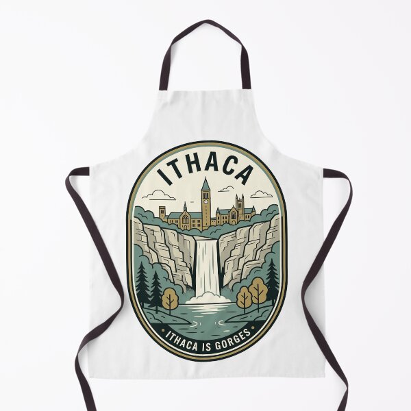 Item preview, Vintage Ithaca New York Waterfall Nature Badge designed and sold by k3rstman1.