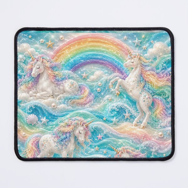 Item preview, Unicorn and rainbow pattern designed and sold by Heaven1111.