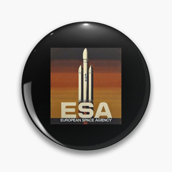 Item preview, European Space Agency Inspired Retro Space Exploration Emblem Design designed and sold by TEEJAMBOREE.
