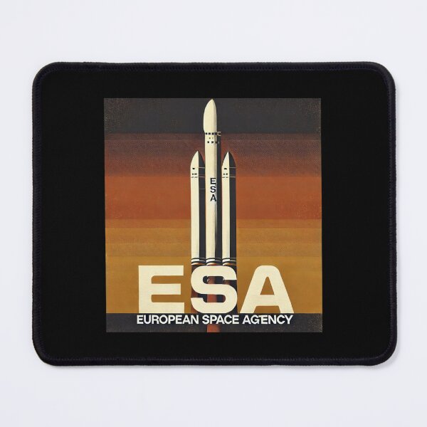 Item preview, European Space Agency Inspired Retro Space Exploration Emblem Design designed and sold by TEEJAMBOREE.