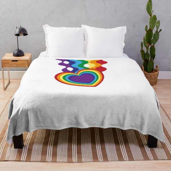 Item preview, 70s Retro Rainbow Heart - Colorful Geometric Line Art designed and sold by SolutionsArt.