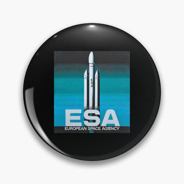Item preview, European Space Agency Inspired Retro Space Exploration Emblem Design designed and sold by TEEJAMBOREE.