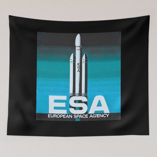 Item preview, European Space Agency Inspired Retro Space Exploration Emblem Design designed and sold by TEEJAMBOREE.