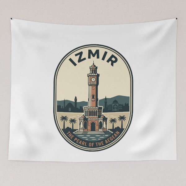 Item preview, Izmir Clock Tower Pearl of the Aegean Vintage designed and sold by k3rstman1.