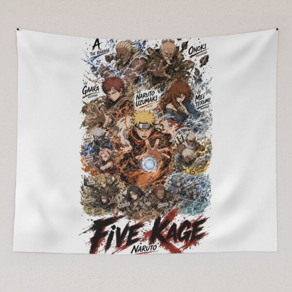 Item preview, Five Great Ninja Nations Anime Tribute | Ultimate Shinobi Alliance Manga Art designed and sold by Dyan4.