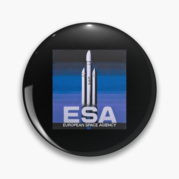 Item preview, European Space Agency Inspired Retro Space Exploration Emblem Design designed and sold by TEEJAMBOREE.