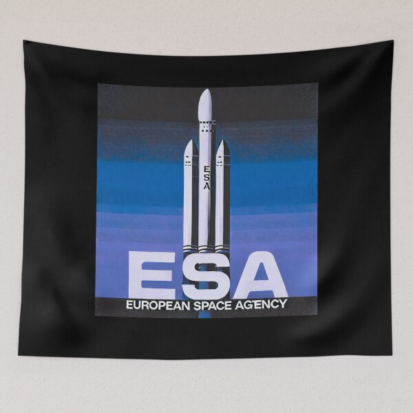 Item preview, European Space Agency Inspired Retro Space Exploration Emblem Design designed and sold by TEEJAMBOREE.