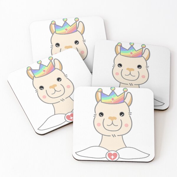 Item preview, Cute Pride Alpaca King Rainbow Crown designed and sold by SulariTDsign.
