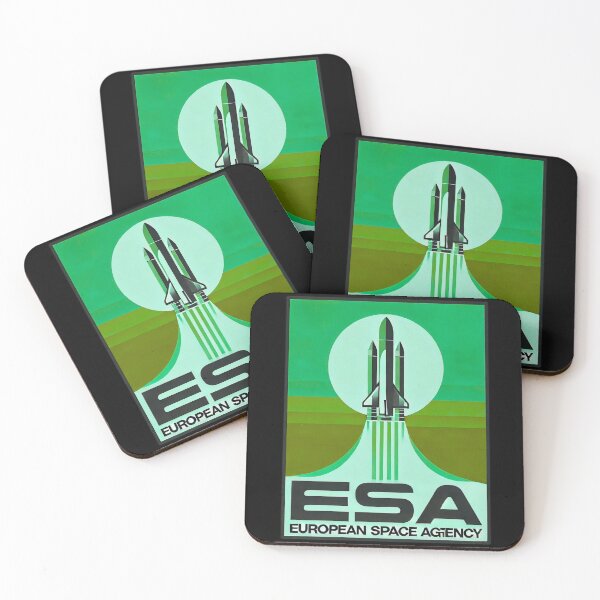Item preview, European Space Agency Inspired Retro Space Exploration Emblem Design designed and sold by TEEJAMBOREE.