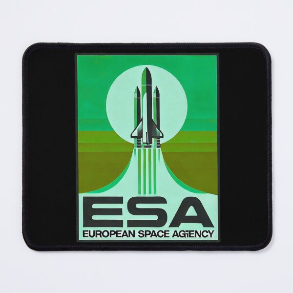 Item preview, European Space Agency Inspired Retro Space Exploration Emblem Design designed and sold by TEEJAMBOREE.