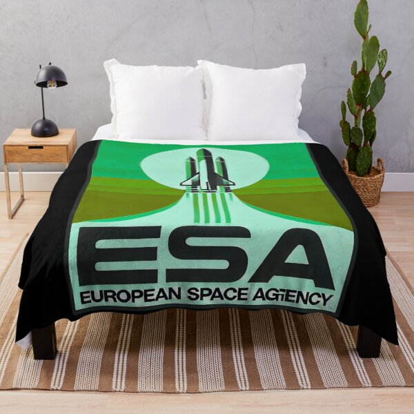 Item preview, European Space Agency Inspired Retro Space Exploration Emblem Design designed and sold by TEEJAMBOREE.