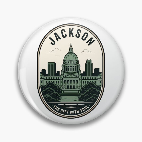 Item preview, Jackson Mississippi State Capitol Vintage Travel Badge designed and sold by k3rstman1.